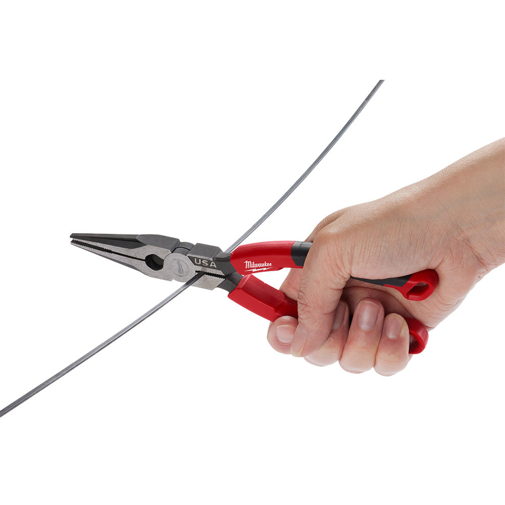 Milwaukee MT555 Long Nose Comfort Grip Pliers 8 in.