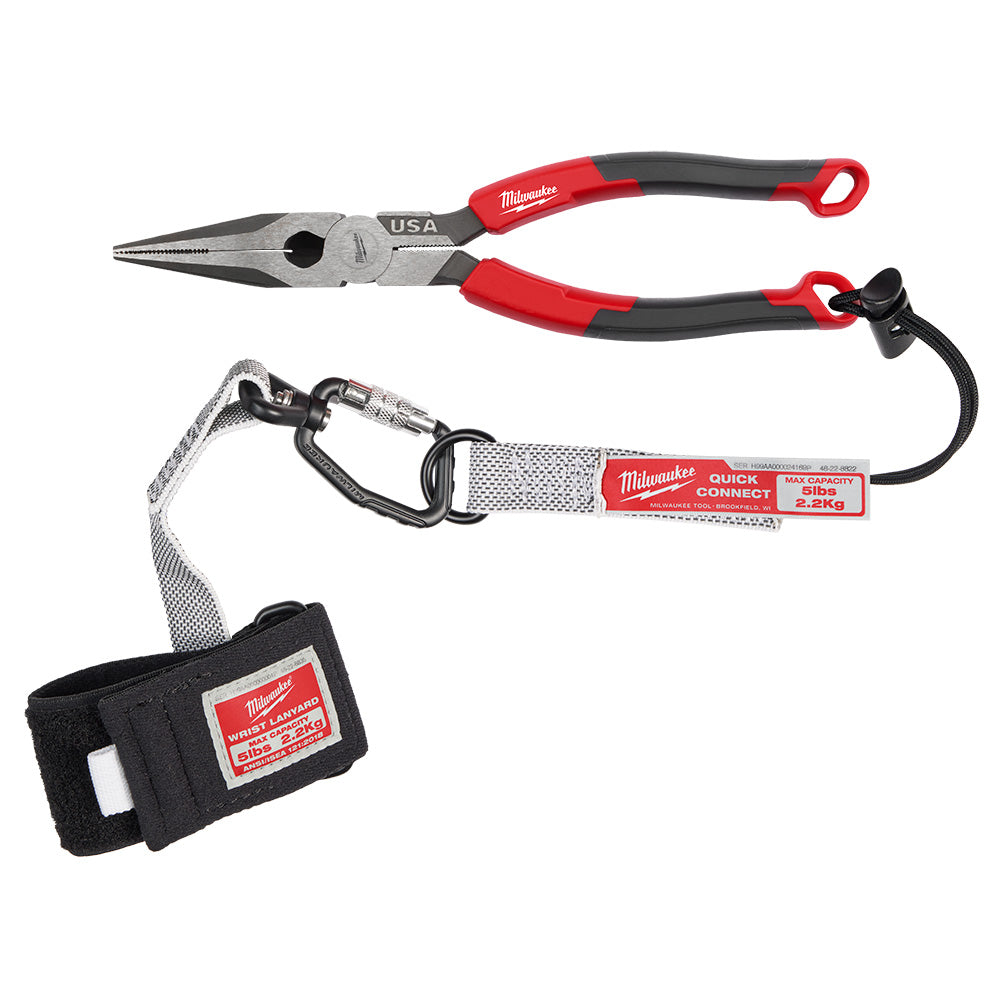 Milwaukee MT555 Long Nose Comfort Grip Pliers 8 in.