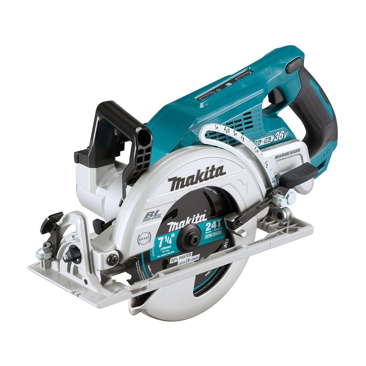 Makita DRS780PTX2 36-Volt (18V x 2) Lithium-Ion 7-1/4 in. Brushless Cordless Rear Handle Circular Saw Kit