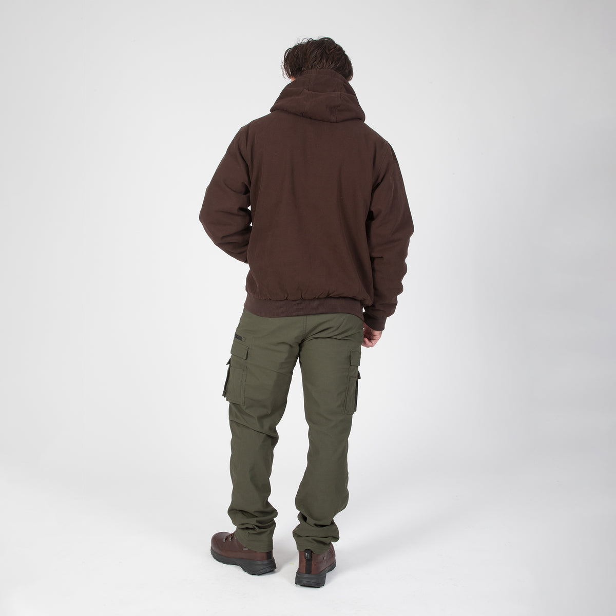 DuraDrive Sherpa-Lined Canvas Hoodie Jacket