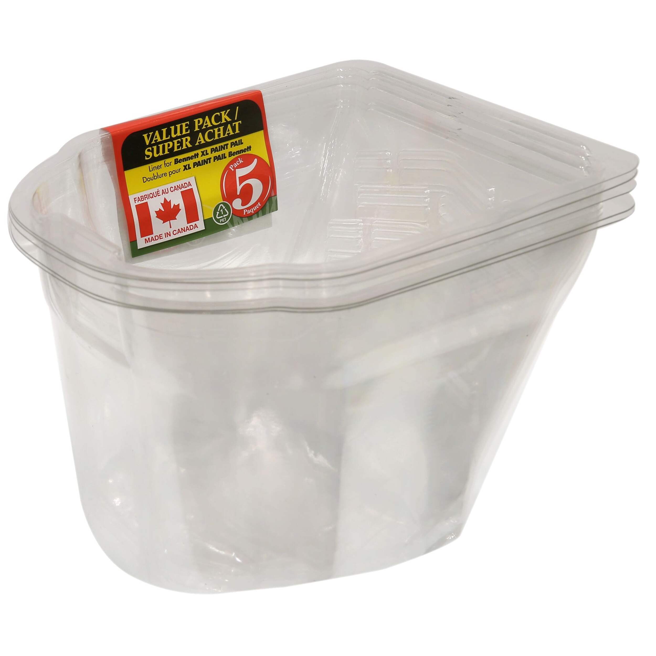 BENNETT Extra Large Paint Pail Liner 5 Pack