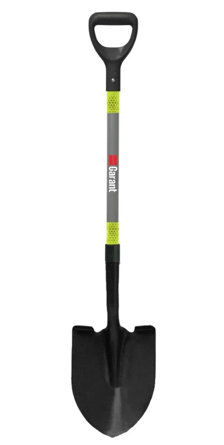 Garant Round Mouth Shovel W/Reflective D-Grip Handle