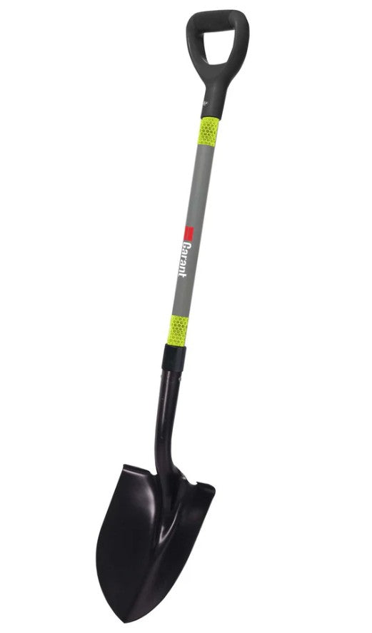 Garant Round Mouth Shovel W/Reflective D-Grip Handle