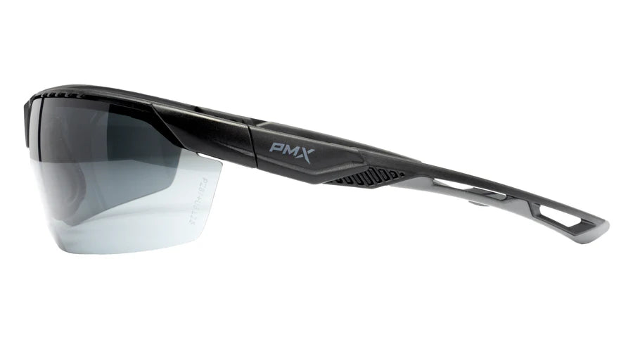 Pyramex SBG11320DT TruFlex Safety Glasses W/Nose & Temple Adjustemnt, H2X Anti-Fog, Gray Lens