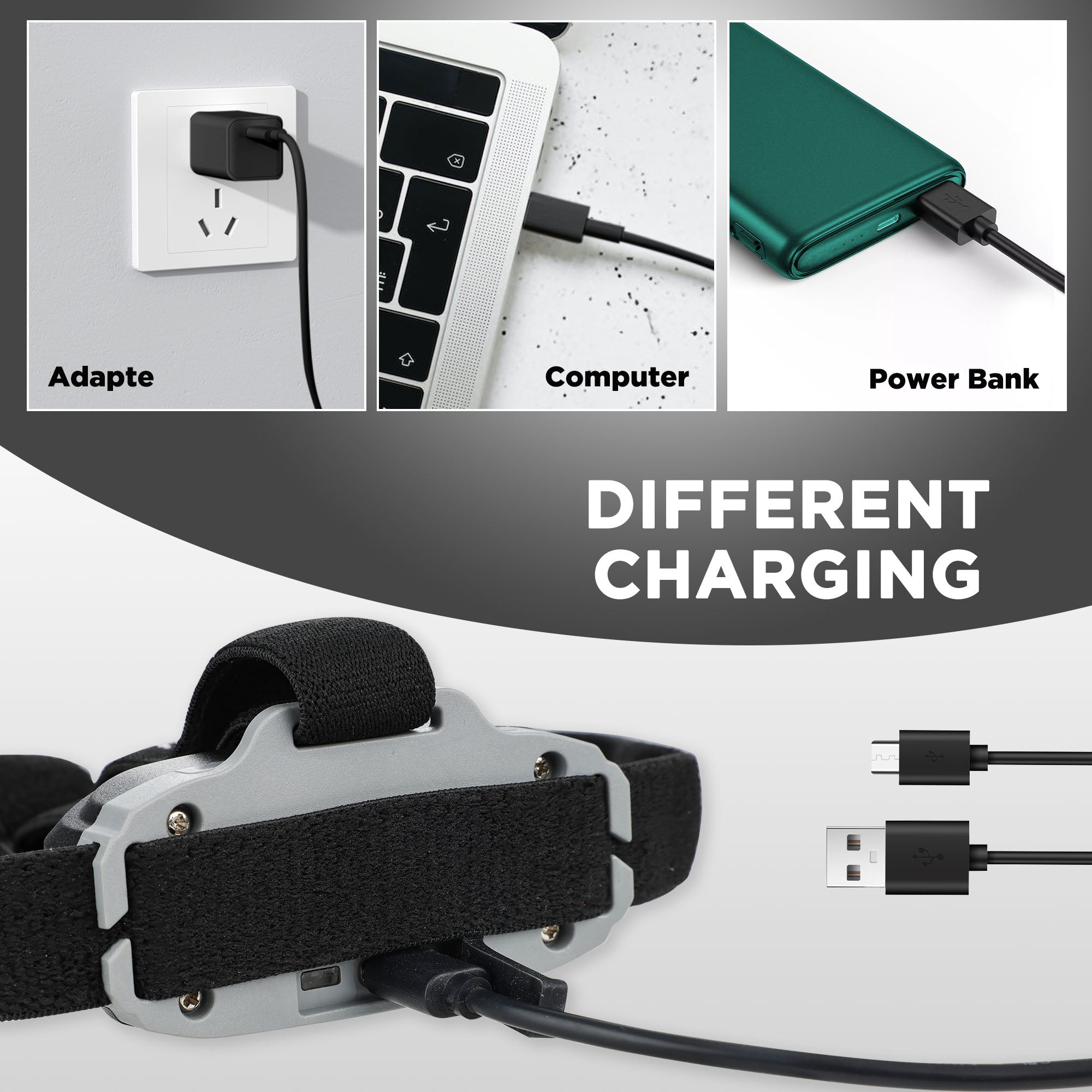 SWISS+TECH RECHARGEABLE HEADLAMP