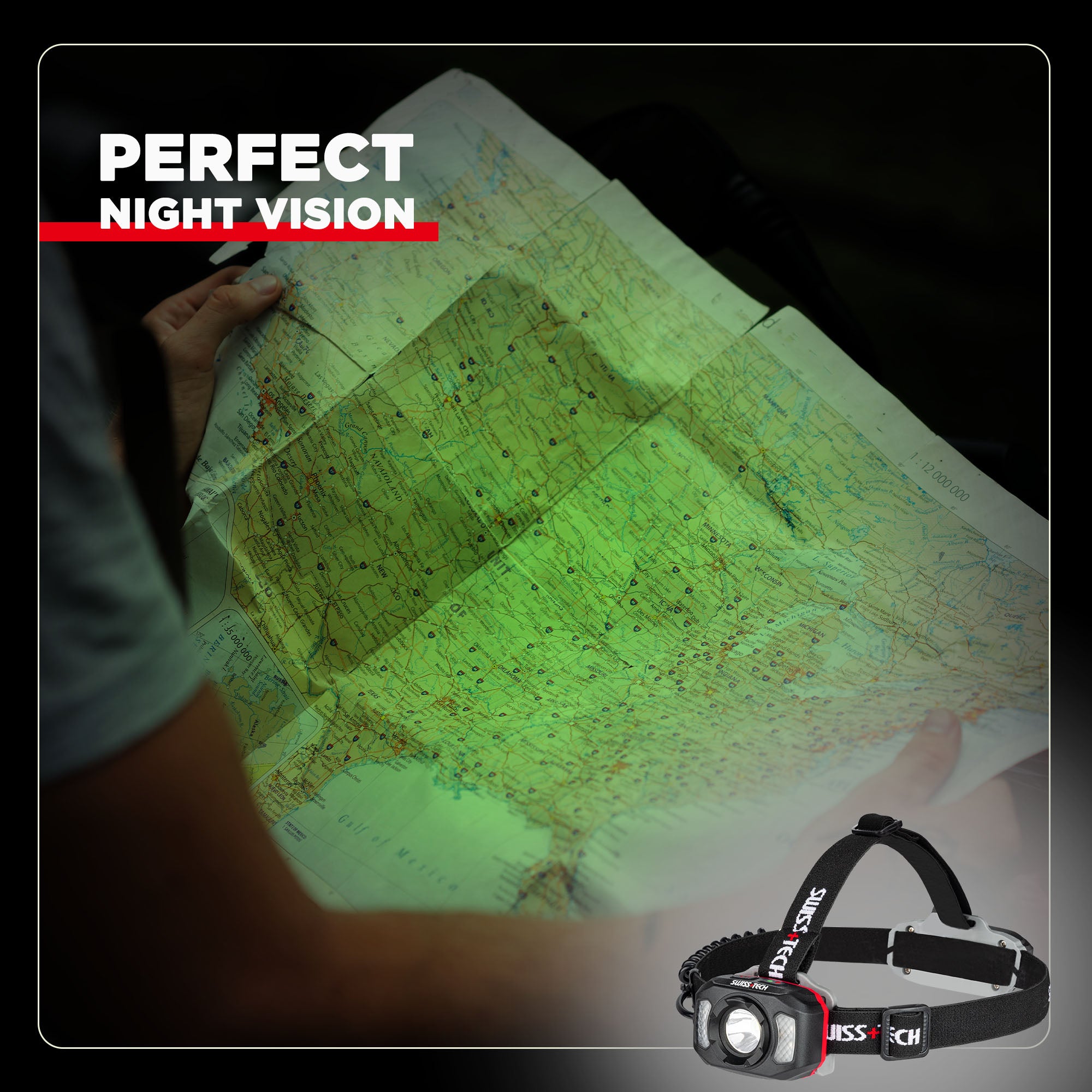 SWISS+TECH RECHARGEABLE HEADLAMP