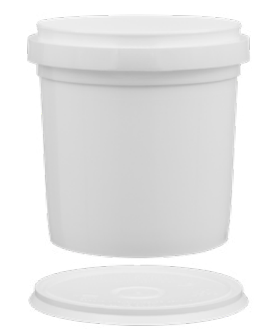 HOFMANN 307928 White Pail W/Tamper Evident Seal & Plastic Handle 1 Gallon