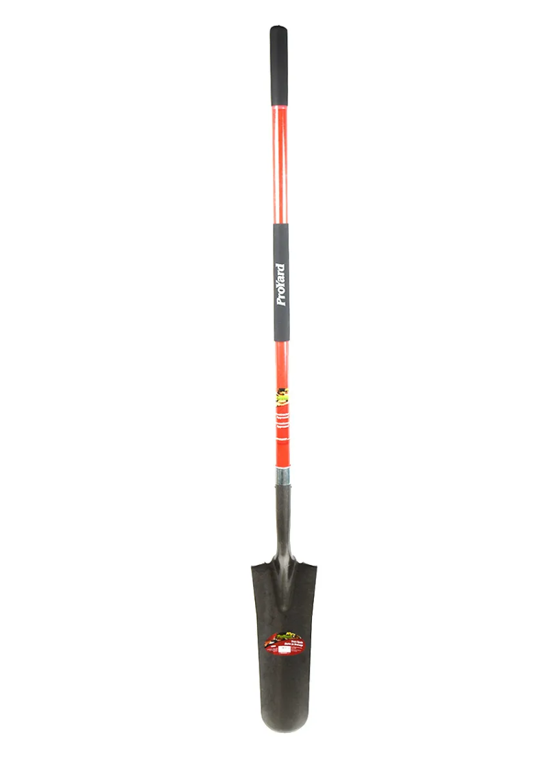 Proyard 61 in. Fiberglass Drain Spade Shovel