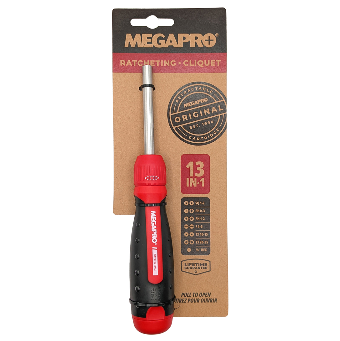 Megapro 80100158 13-In-1 Ratcheting Screwdriver