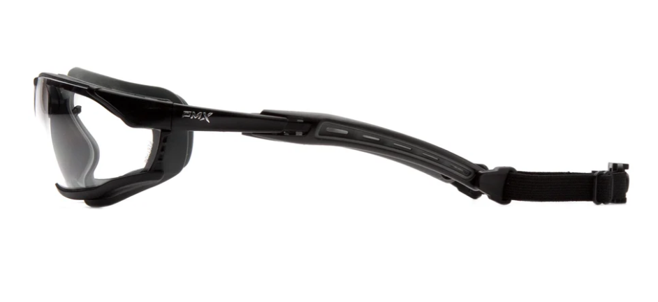 Pyramex GB9410STM Isotope Safety Glasses W/Rubber Gasket, H2Max Anti-Fog, Clear Lens