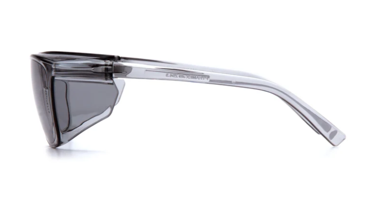 Pyramex S10925STM Legacy Safety Glasses W/Side Sheilds, H2Max Anti-Fog, Light Gray Lens