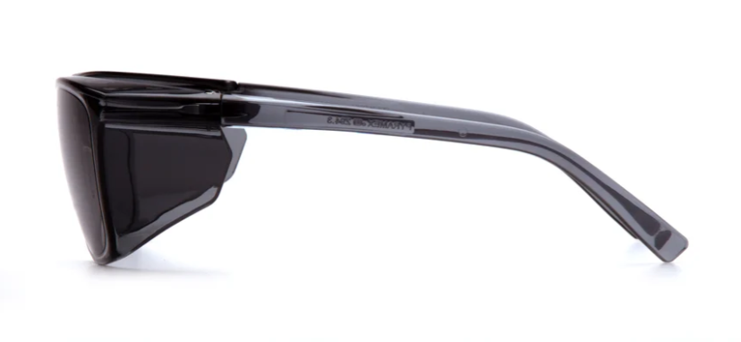 Pyramex S10920STM Legacy Safety Glasses W/Side Sheilds, H2Max Anti-Fog, Gray Lens