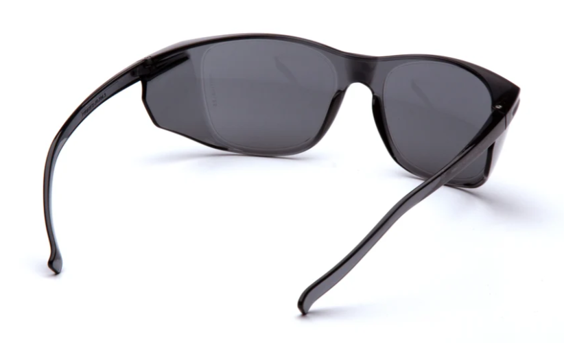 Pyramex S10920STM Legacy Safety Glasses W/Side Sheilds, H2Max Anti-Fog, Gray Lens