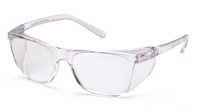 Pyramex S10910STM Legacy Safety Glasses W/Side Sheilds, H2Max Anti-Fog, Clear Lens