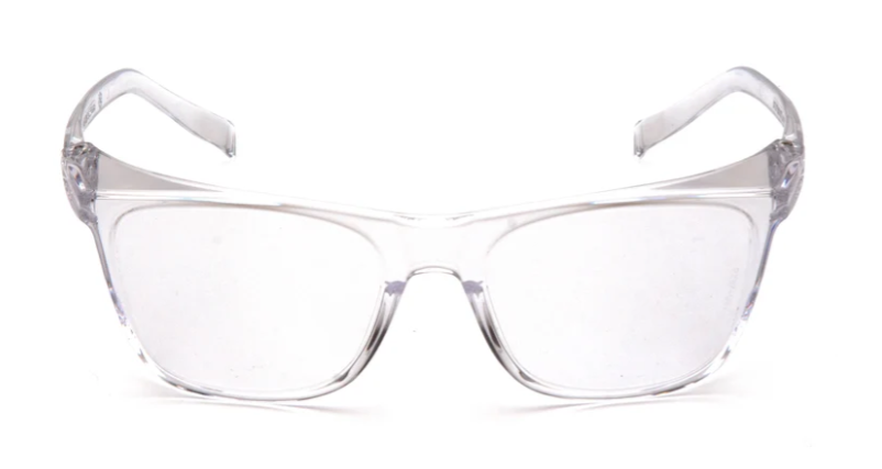 Pyramex S10910STM Legacy Safety Glasses W/Side Sheilds, H2Max Anti-Fog, Clear Lens