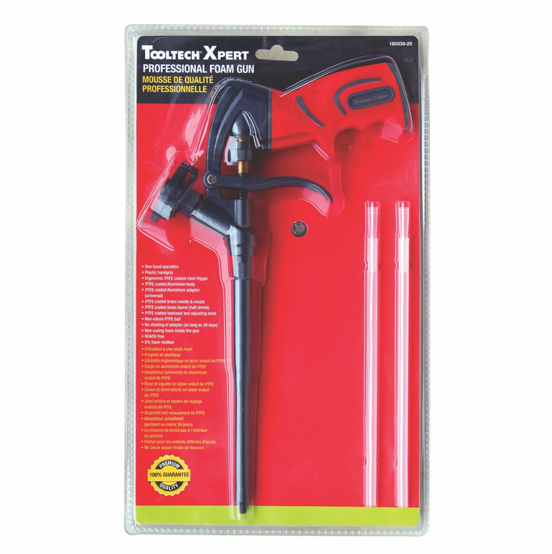 Tooltech 160036-20 Heavy Duty Spray Foam Gun W/Teflon Tip