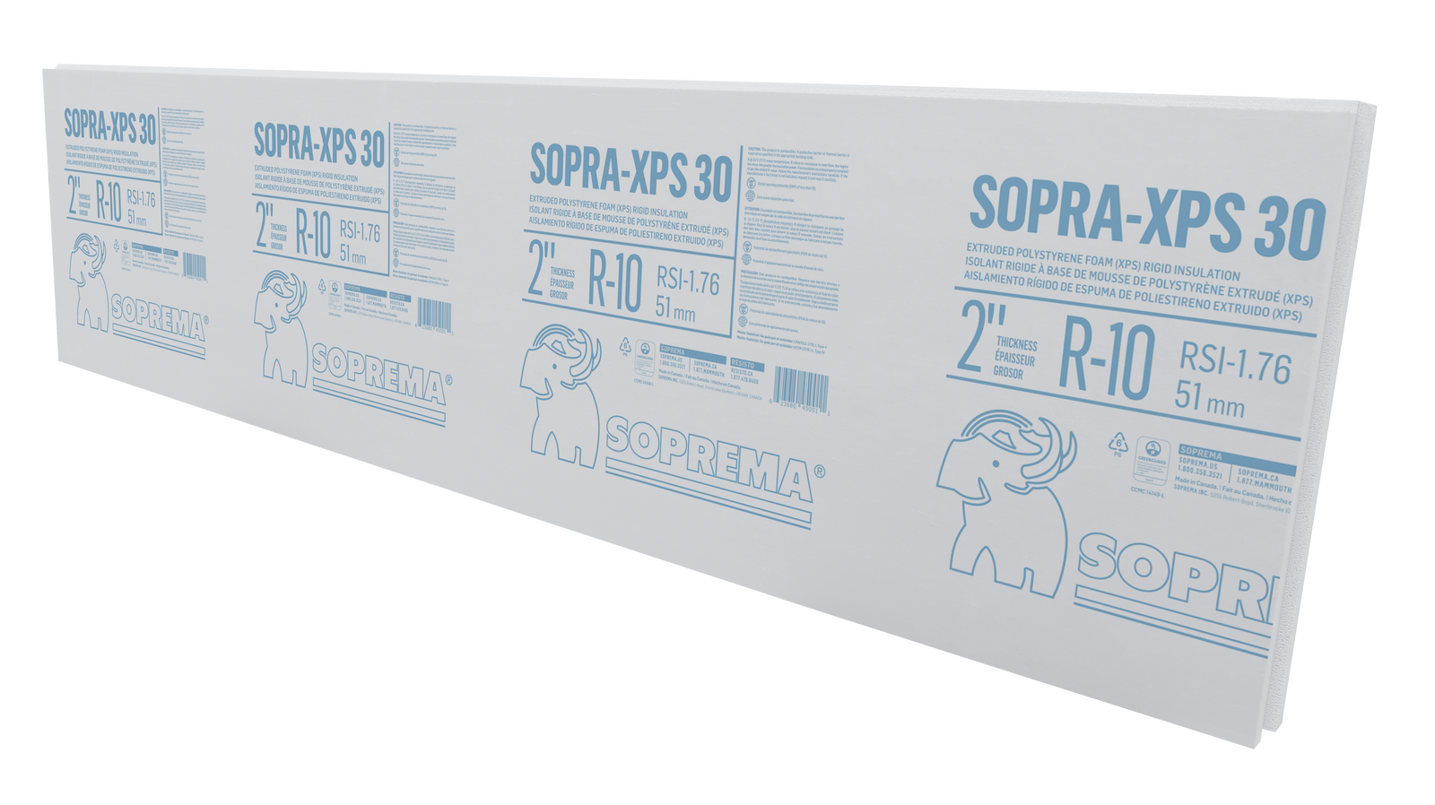 Sopra XPS-30 2 in.
  x 24 in. x 96 in. Shiplap Extruded Polystyrene Rigid Insulation