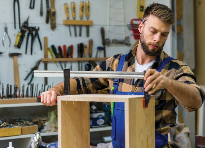 Bessey TG7.016+2K 16 in. x 7 in. 1320 lb. Clamping Force Medium Duty F-Style Woodworking Clamp with 2K Handle