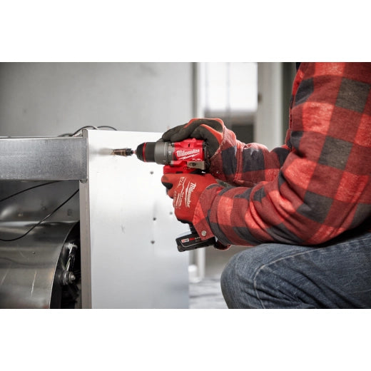 Milwaukee 3404-21 M12 FUEL 12-Volt Lithium-Ion Brushless Cordless 1/2 in Hammer Drill Kit 2.0Ah