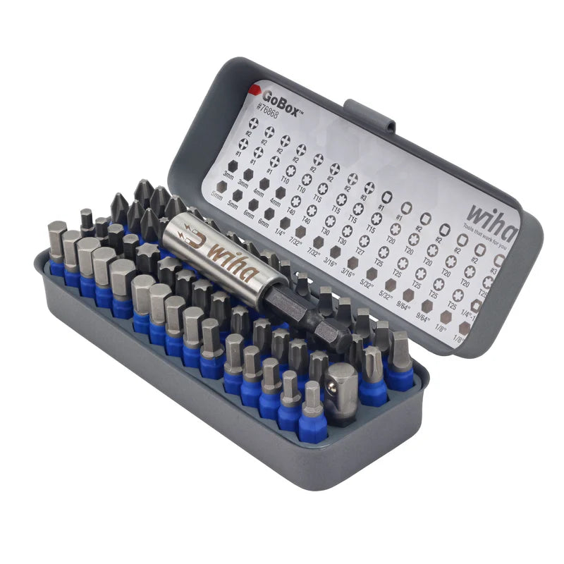 WIHA 1in Bluebit Go Box Ultra Bit Set 61Pc