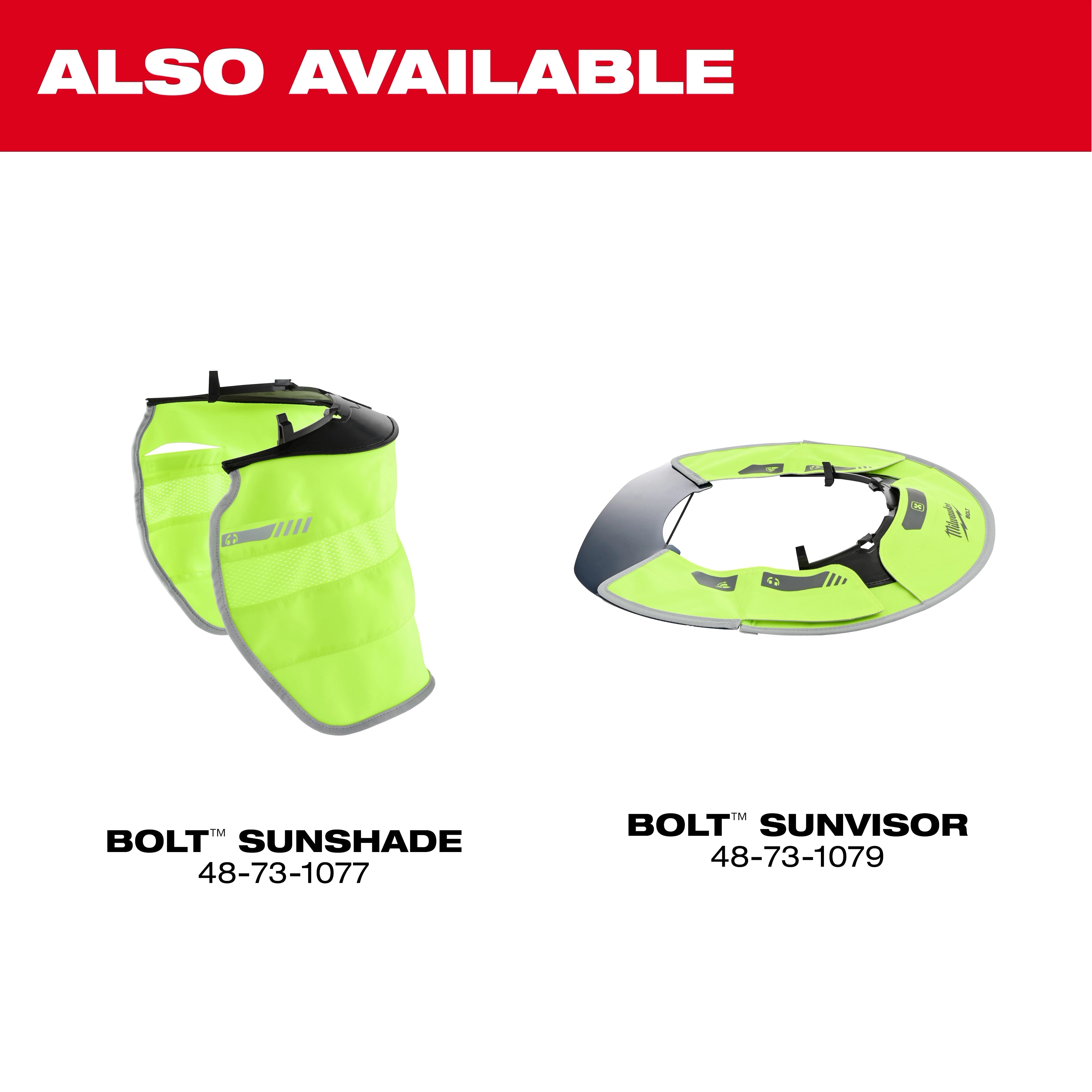 Milwaukee Bolt 48-73-1078 Sun Visor With Sunshade