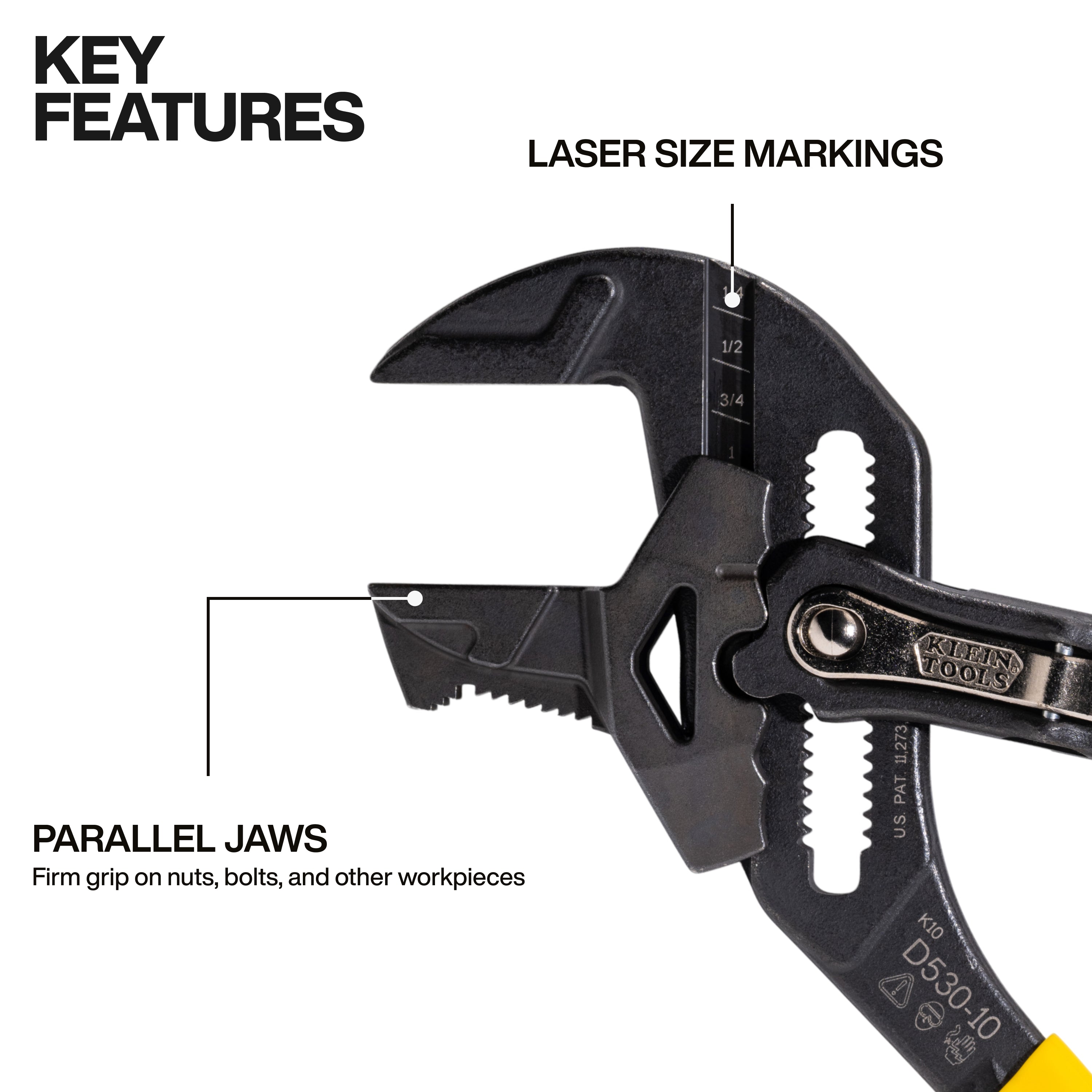 Klein D53010 Plier Wrench 10 in.