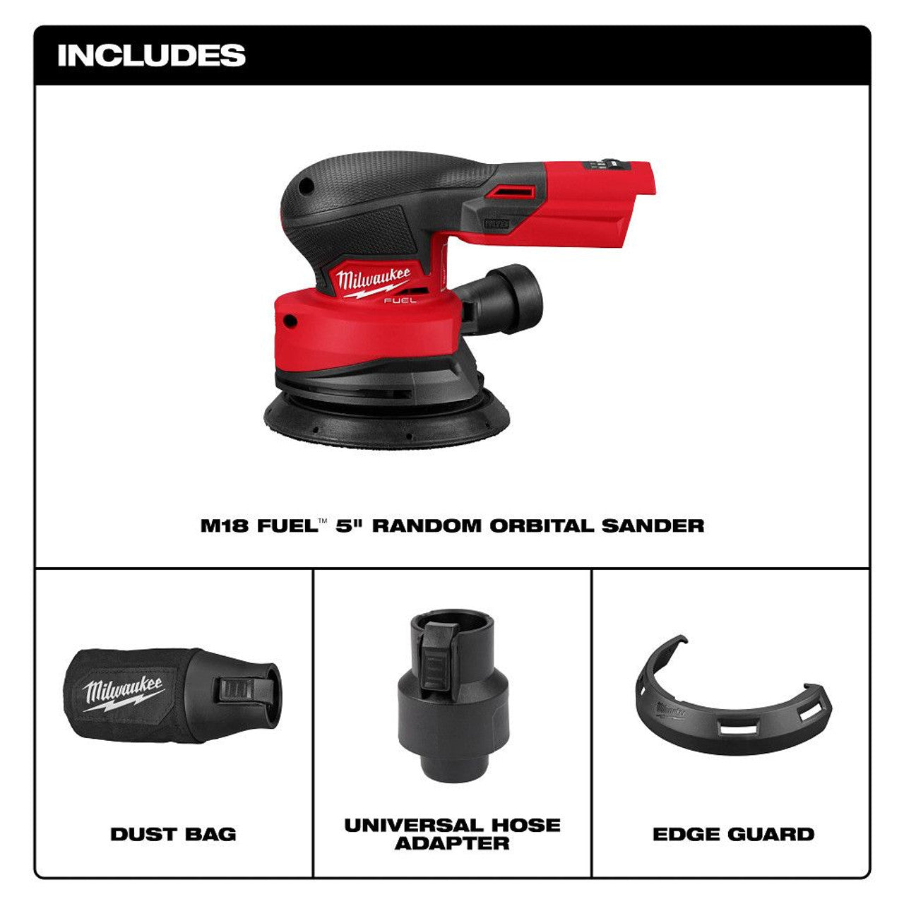 Milwaukee 2837-20 M18­ FUEL™ 5 in. Random Orbital Sander