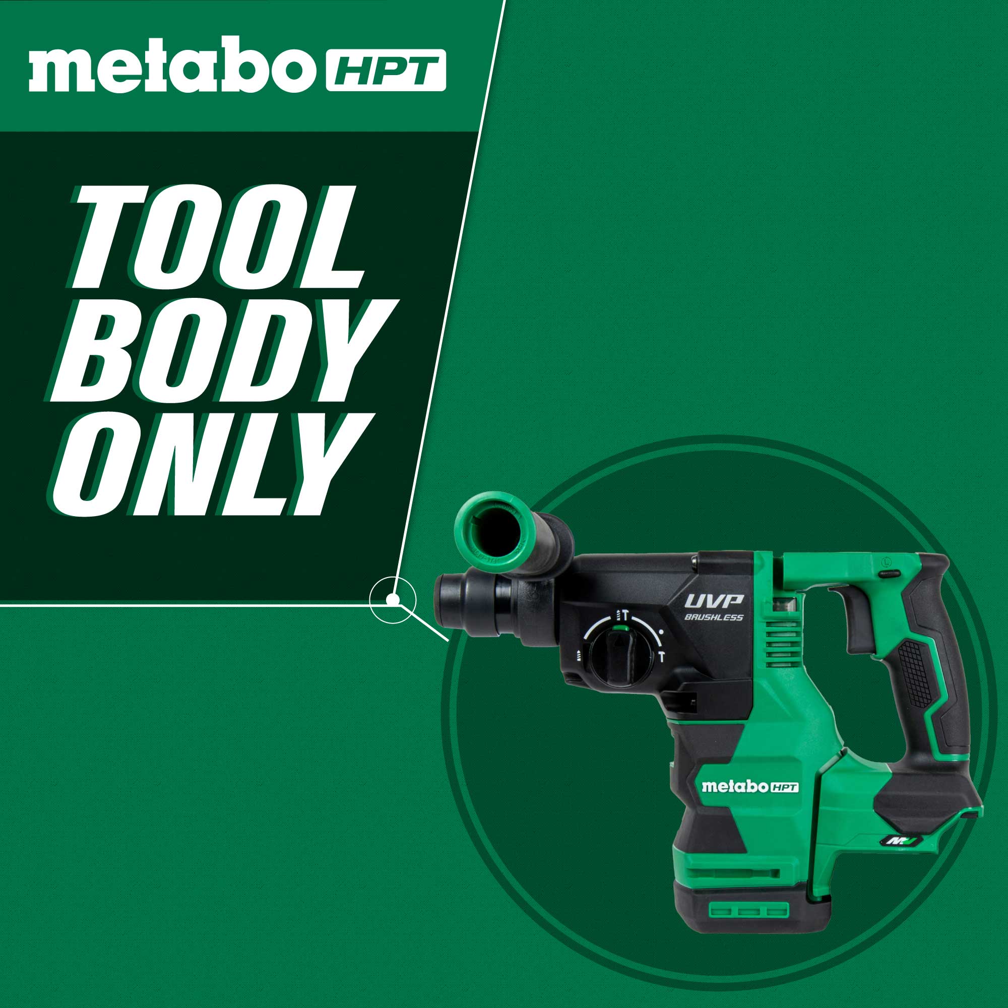 Metabo-HPT DH3628DAQ4M 36V MultiVolt SDS Plus Rotary Hammer (Tool Only)