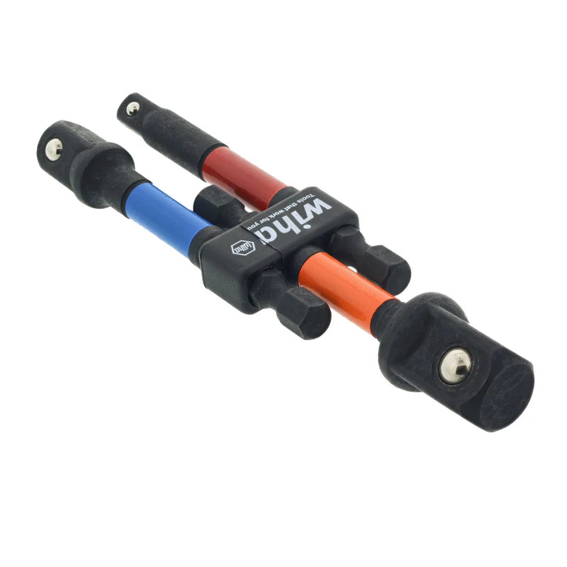 WIHA Color Coded 1/4in Socket Adapter Metric 3 Pc