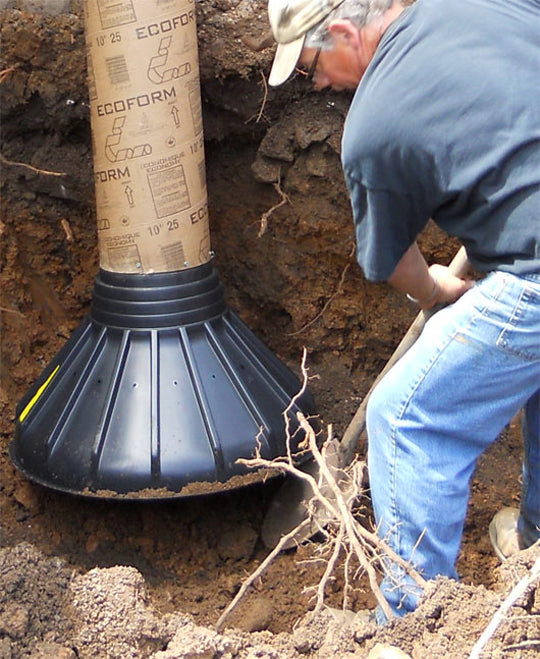 Bigfoot Systems BF24 24 in. Footing Form Base (Fits 8 in. -10 in. Tubes)