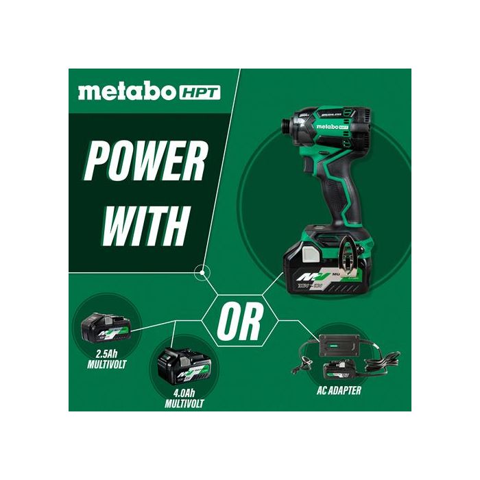 Metabo-HTP WH36DCQ4M 36V 1/4in Triple Hammer Bolt Impact Driver (Tool Only)