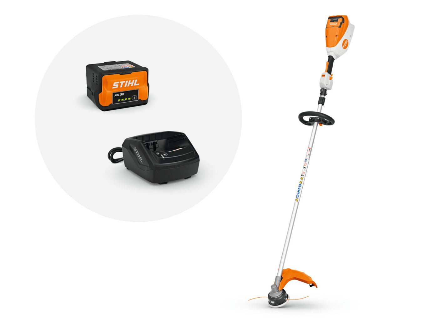 STIHL FA080115732 FSA80RS Cordless Loop Handle Brushcutter Kit