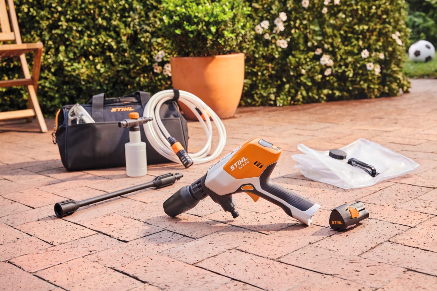 STIHL RA020117612 RCA20-2S Cordless Pressure Washer Kit
