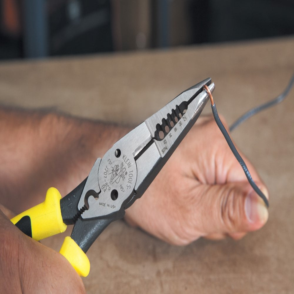 Klein J207-8CR Needle Nose Pliers w/Crimper 8.5 in.