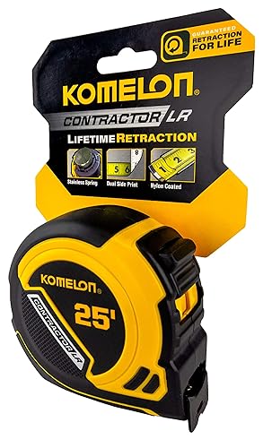 Komelon 25 ft. Lifetime Retraction Tape Measure