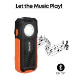 Groz Bluetooth Rechargeable Work Light & Speaker