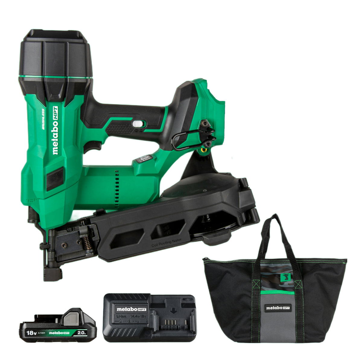 Metabo HPT NV1845DAM 18V Roofing Nailer Kit (1 x 2.0 Ah)
