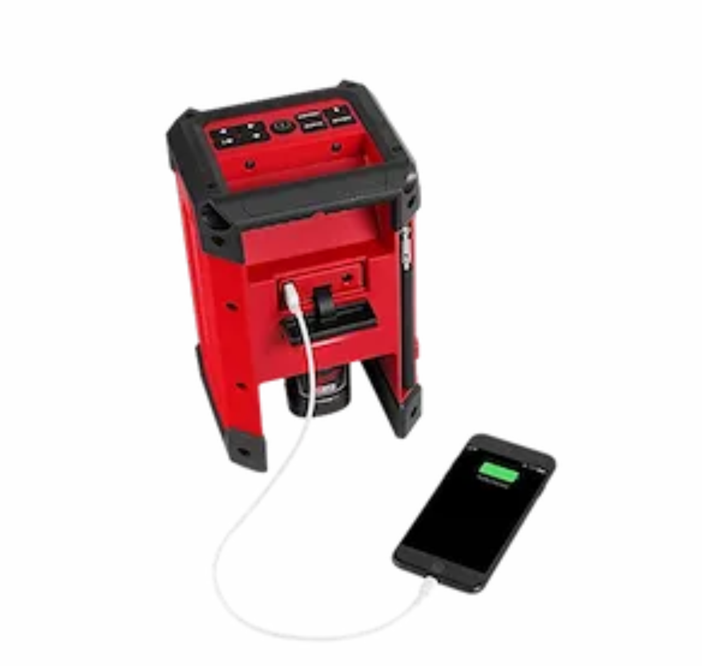 Milwaukee 2951-20 M12 12-Volt Lithium-Ion Cordless/Corded Radio with Integrated Charger (Tool Only)