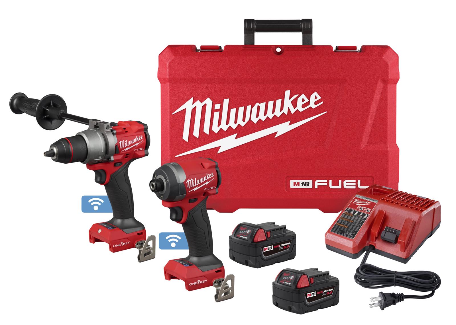 Milwaukee 3696-22 M18 FUEL 2-Tool Combo Kit with One-Key