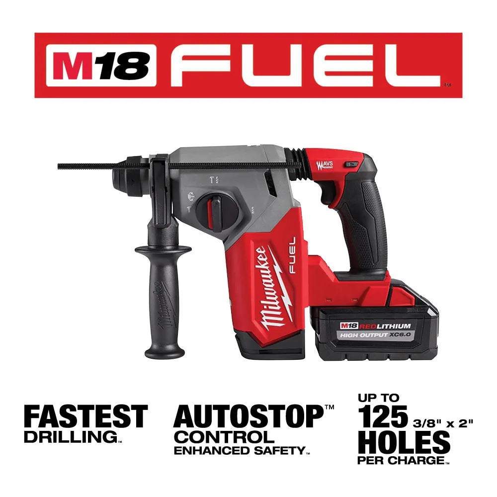 Milwaukee 2912-22 M18 Fuel 1" SDS Plus Rotary Hammer Kit