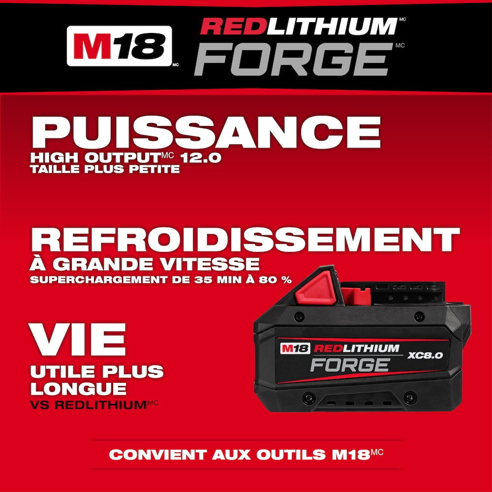 MILWAUKEE 48-59-1881 M18™ REDLITHIUM™ FORGE™ XC8.0 Starter Kit
