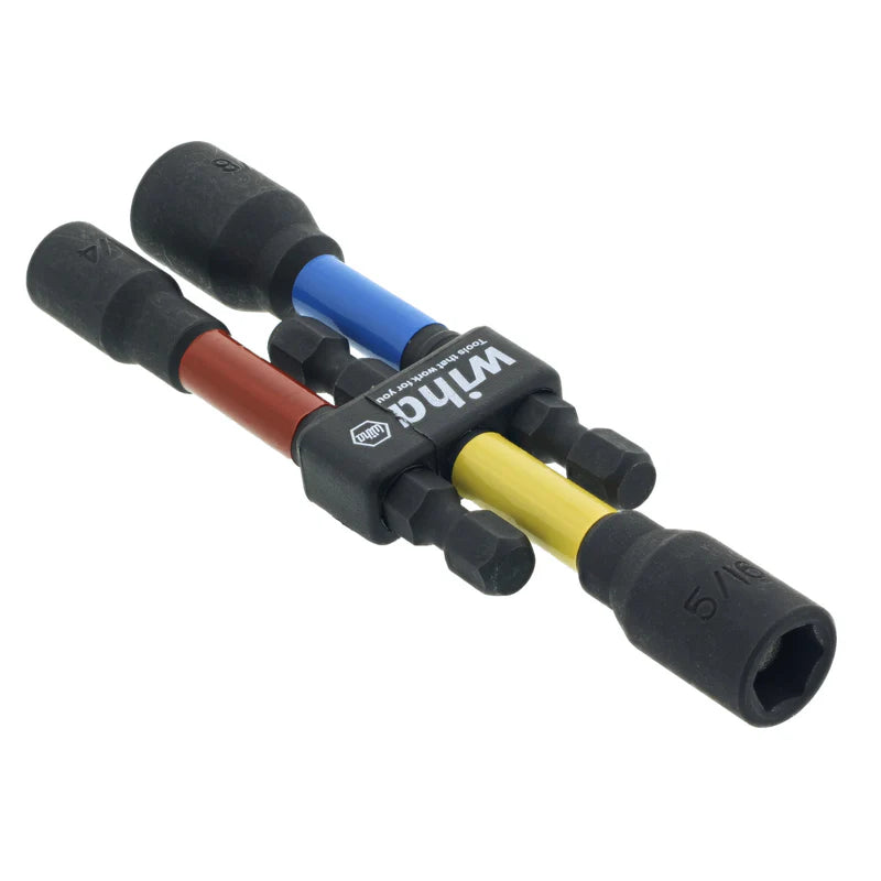 WIHA Color Coded Nut Setters Imperial 3 Pc