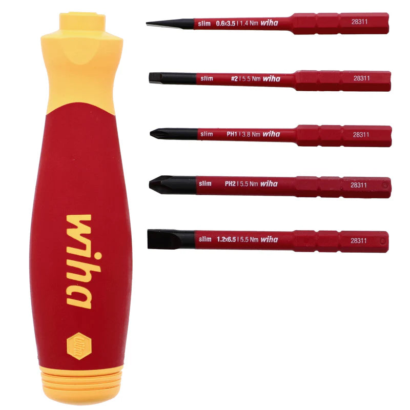 WIHA Insulated Slimline Pocketmax Multi-Driver 6 Pc