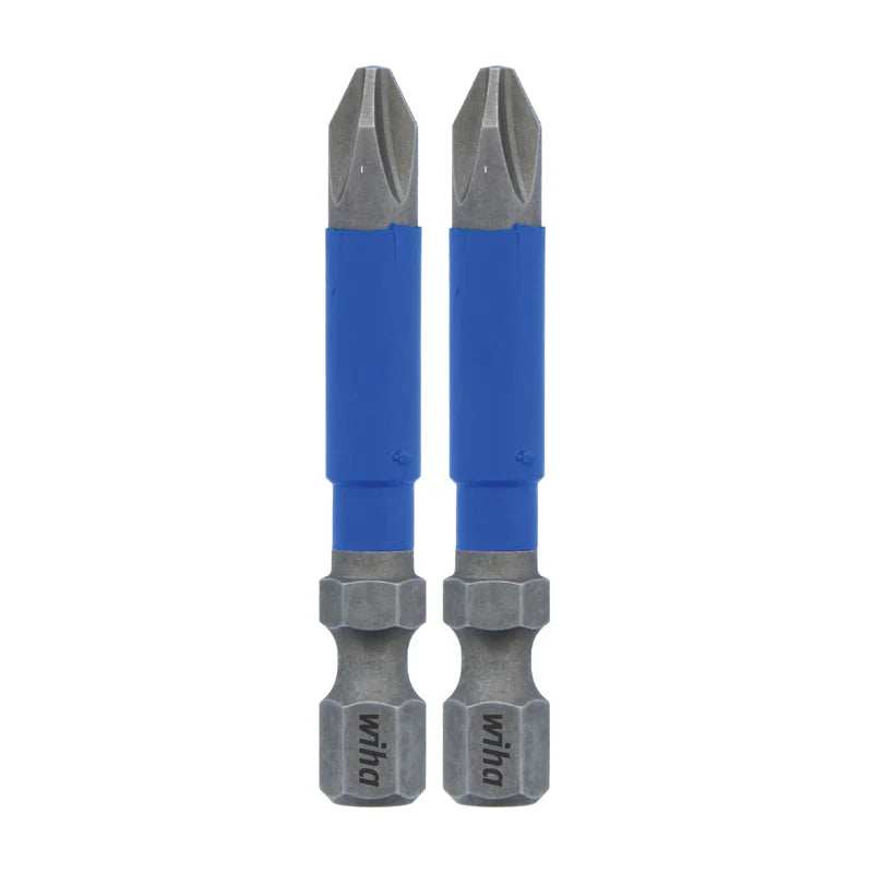 WIHA 2in Terminatorblue Impact Bit Phillips #2 2 Pack