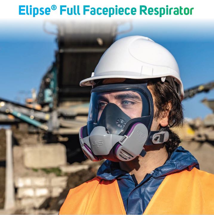 GVS Elipse Full Face Respirator With P100 Filters M/L
