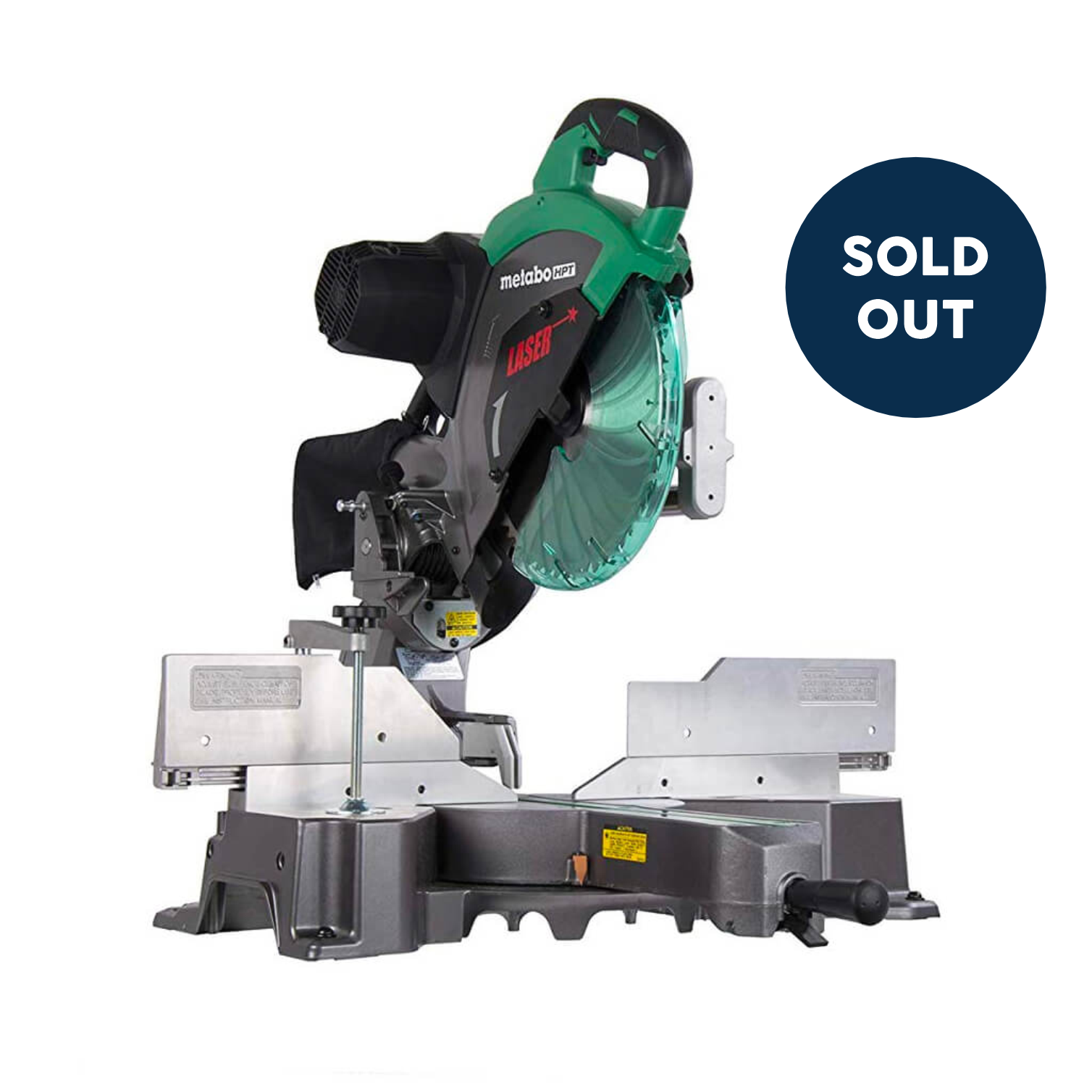Metabo HPT C12RSH2 12 in. Dual Bevel Sliding Corded Miter Saw with Laser