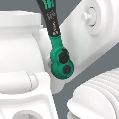 Wera 05005541001 SA14 Zyklop Comfort Ratchet Set w/Reversing Lever 1/4 in. Drive Imperial