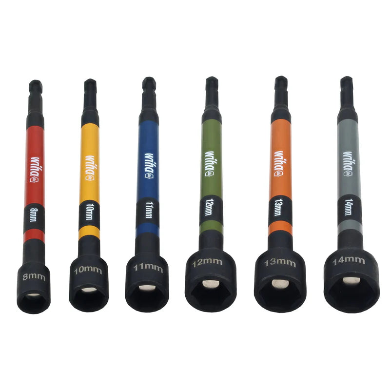 WIHA Color Coded Nut Setters Metric 6 Pc