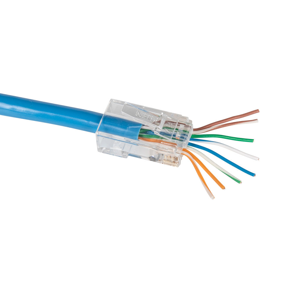 Klein VDV826-729 Pass-Thru Modular Data Plugs RJ45-CAT6 10-Pack