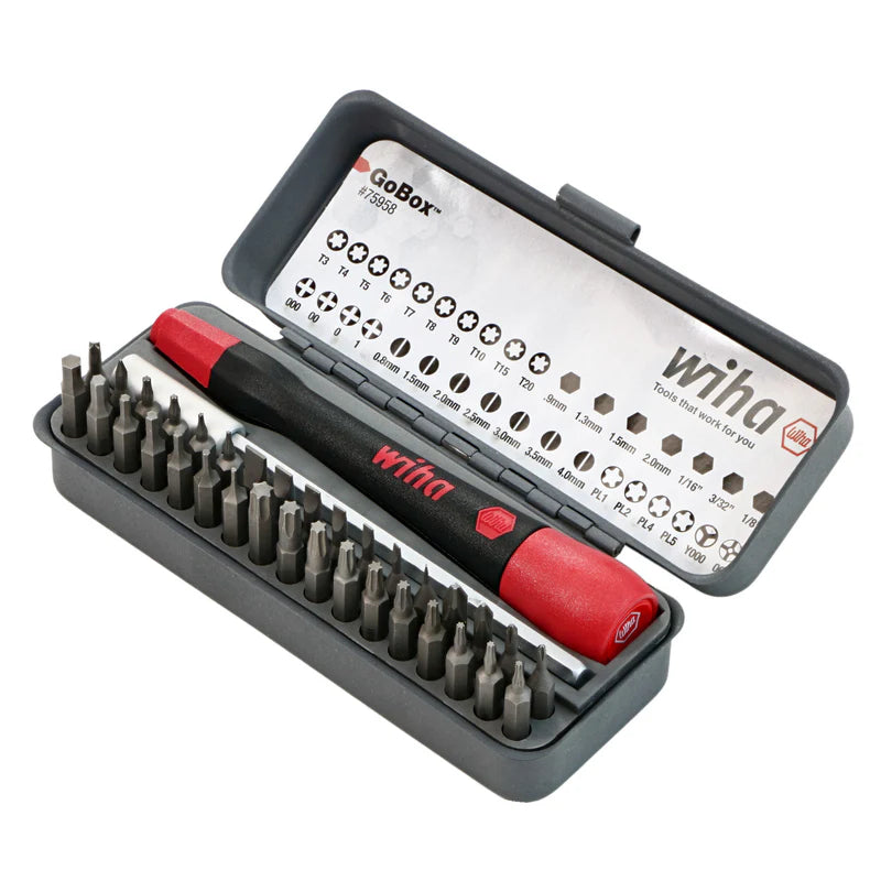 WIHA Gobox Precision Micro Bit Set 36 Pc
